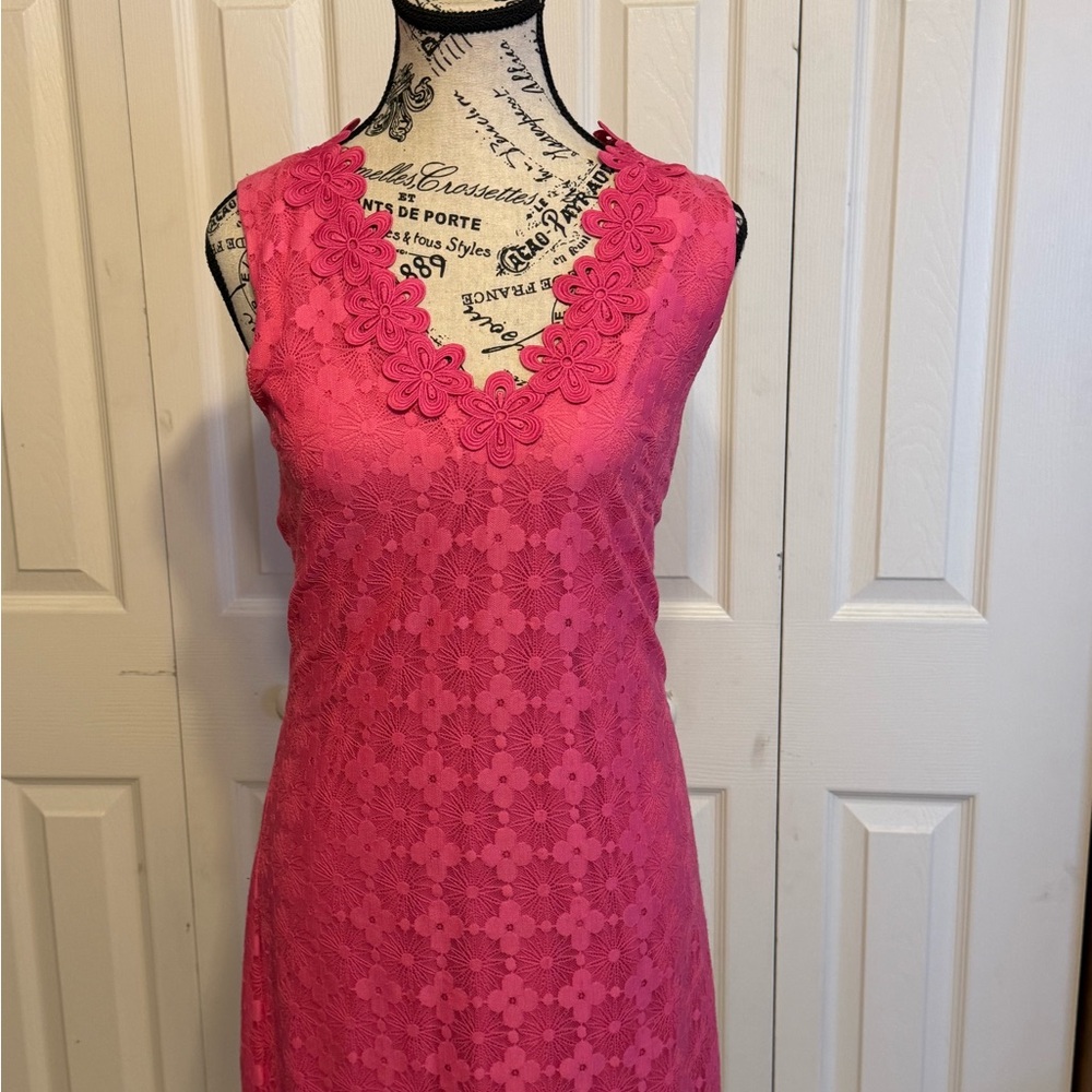 London Times Pink Floral Dress